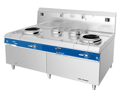 電磁雙頭雙尾小炒爐